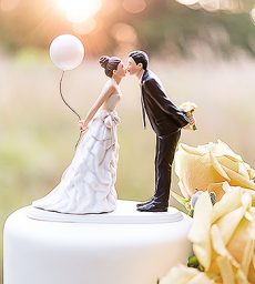 Names Personalised Wooden Wedding Cake Topper – PGFactory.ie